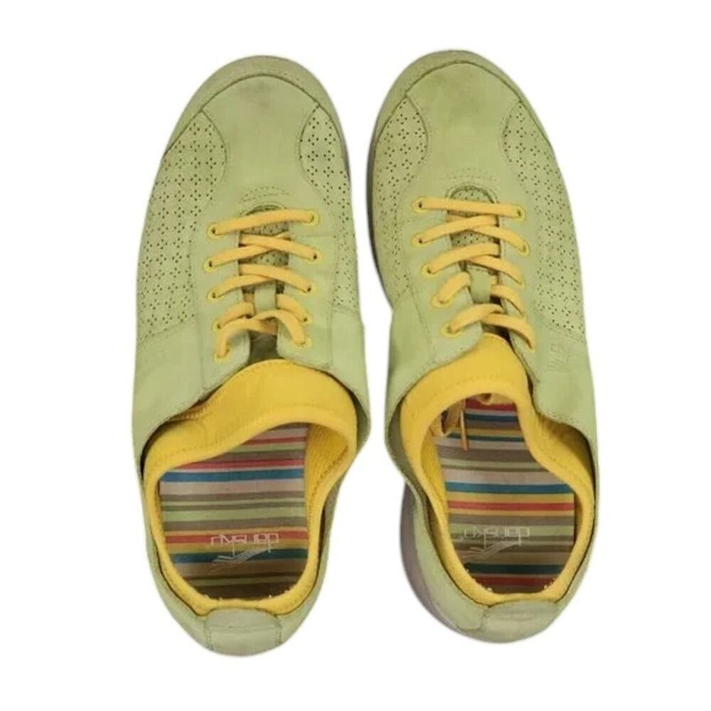 Dansko Shoes Womens 11.5 Sneakers Lifestyle Comfort Athletic Elise Leather Green - Picture 5 of 14
